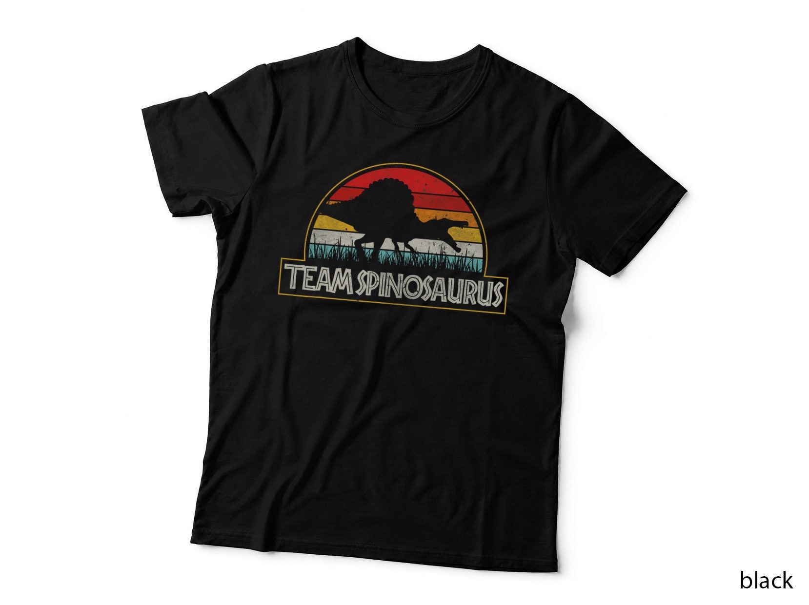 Retro Team Spinosaurus Sunset Vintage Dinosaur Lover Classic T-Shirt