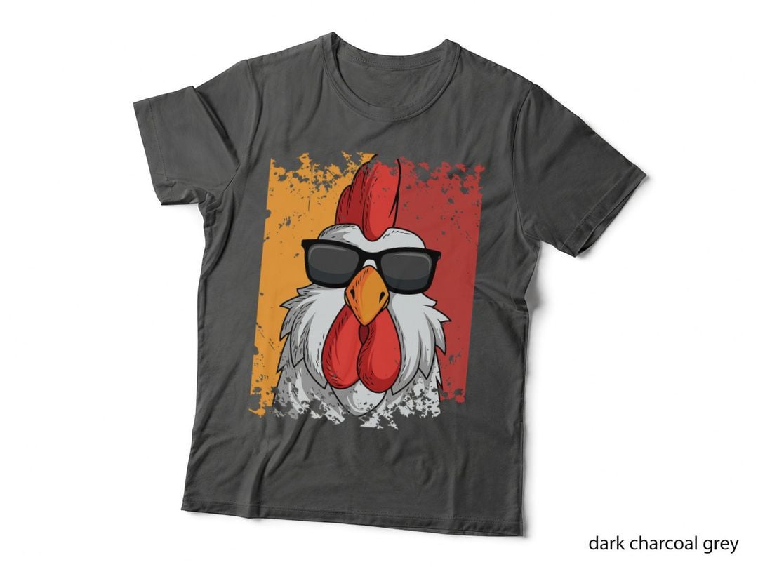 Rooster Retro Vintage Sunglasses Chicken Farm Poultry Lover T-Shirt
