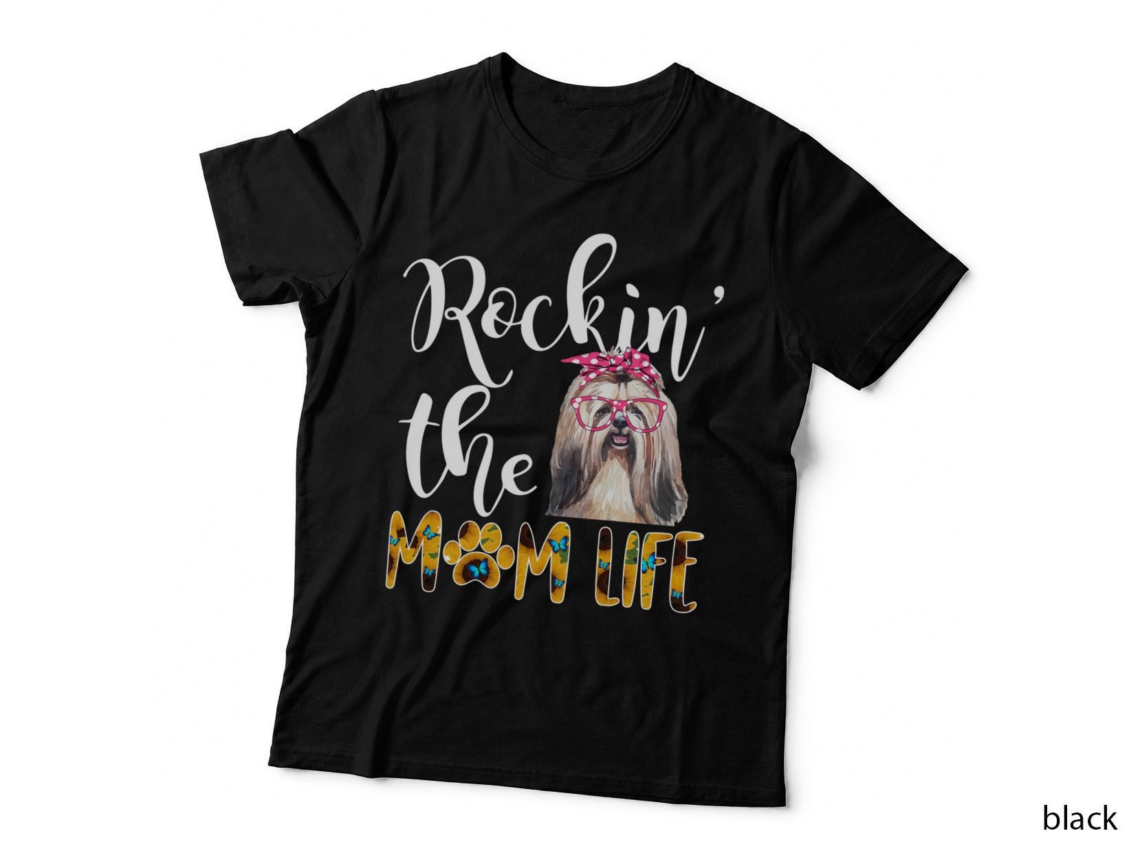 Shih Tzu Mom Life T-Shirt, Dog Mom Apparel, Pet Lover Gift