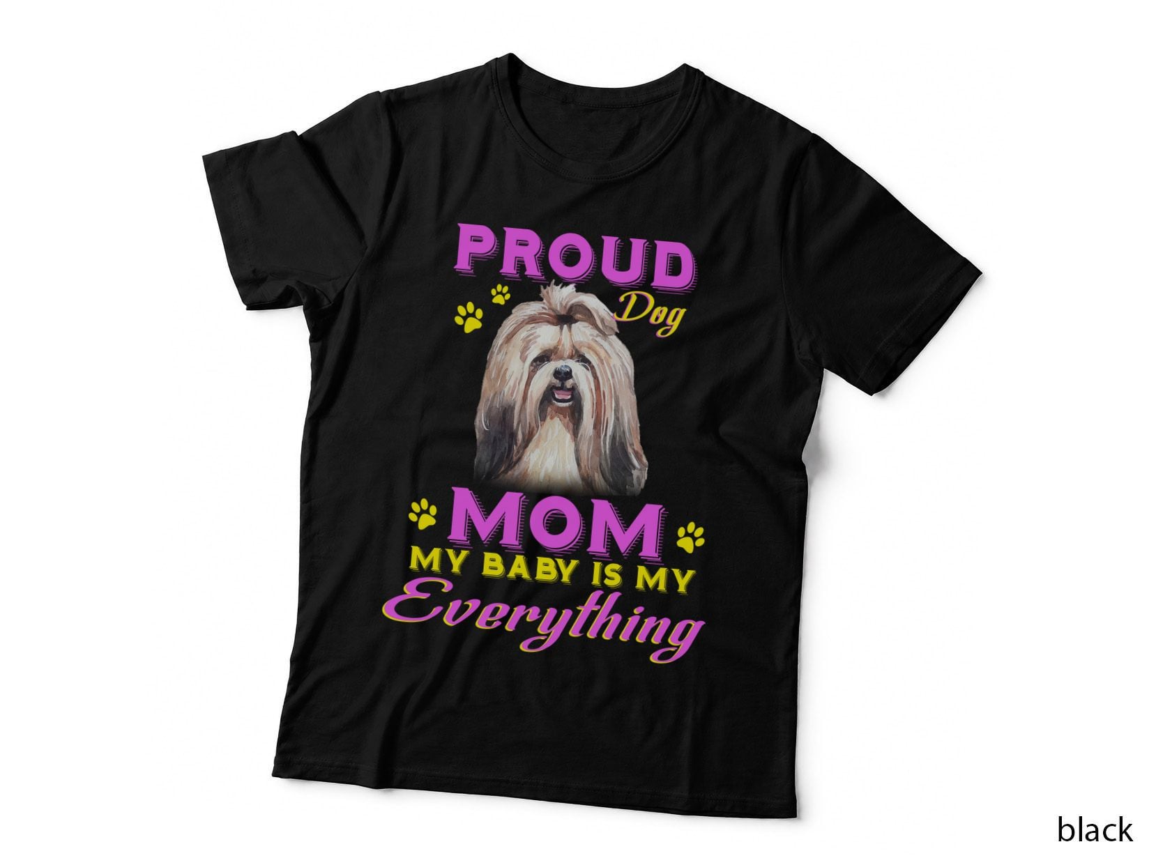 Shih Tzu Mom T-Shirt, Proud Dog Mom, Pet Lover Apparel