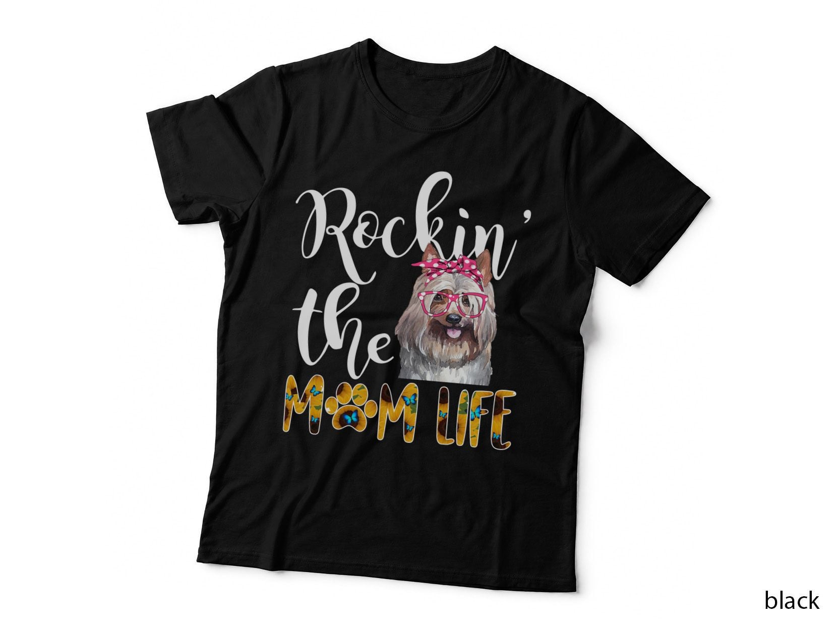 Silky Terrier Mom Life T-Shirt, Pet Lover Apparel, Dog Mom Gift Idea