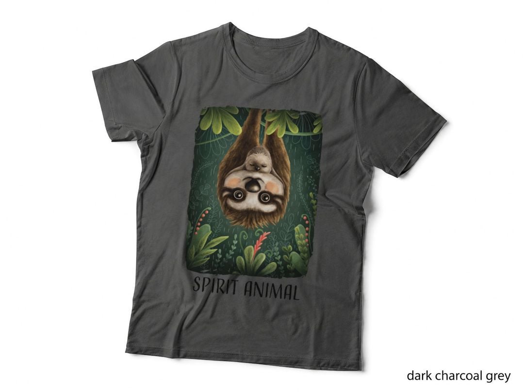 Sloth Spirit Animal T-Shirt, Nature Inspired, Animal Lovers Apparel