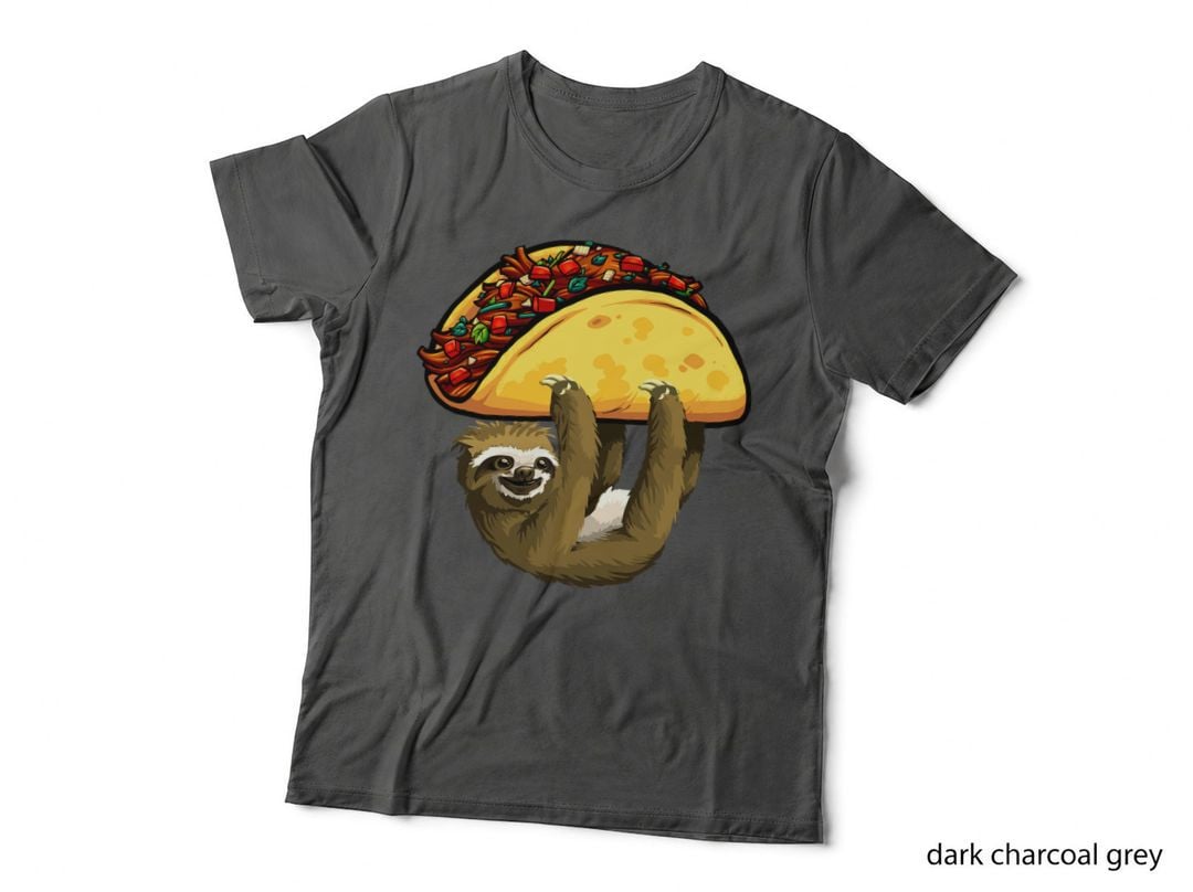 Sloth Taco T-Shirt, Quirky Animal Print, Pet Lover Apparel