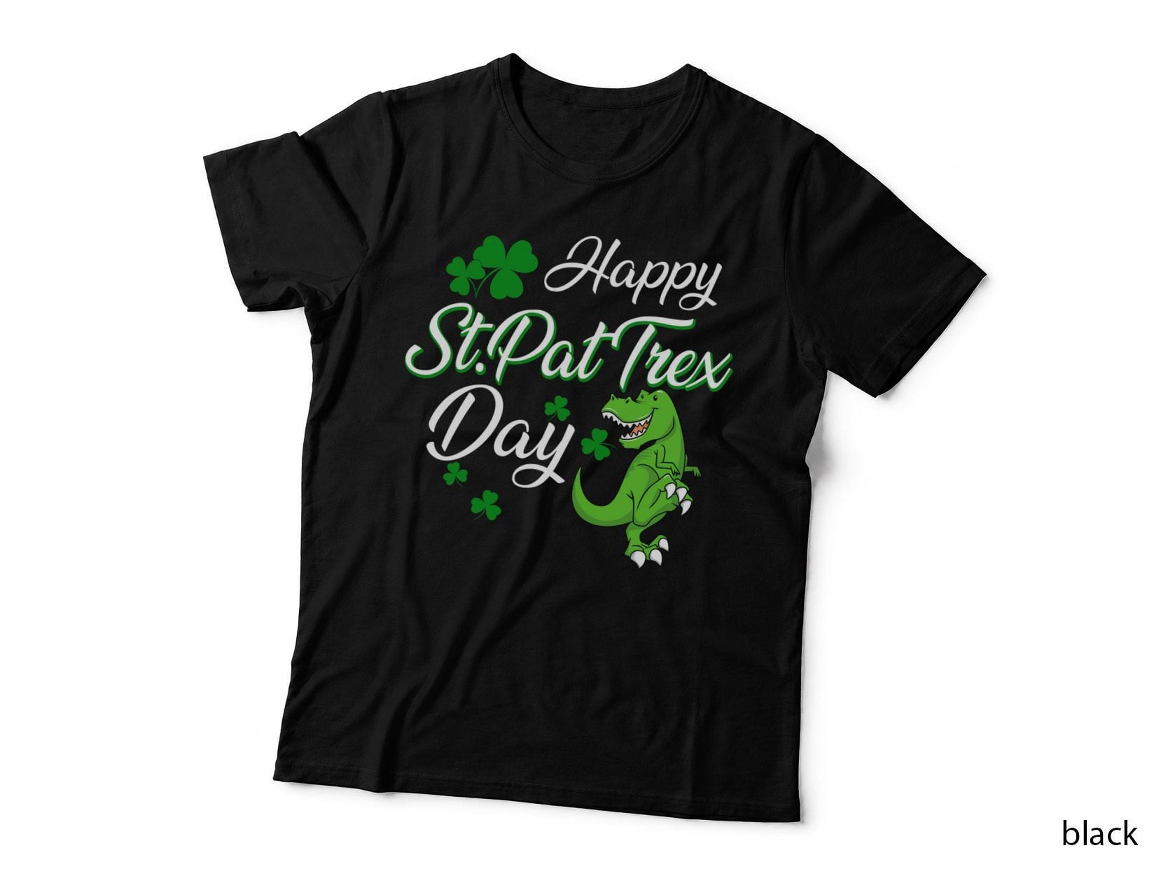 St Pat Trex T-Shirt, St Patricks Day, Funny Dinosaur Print