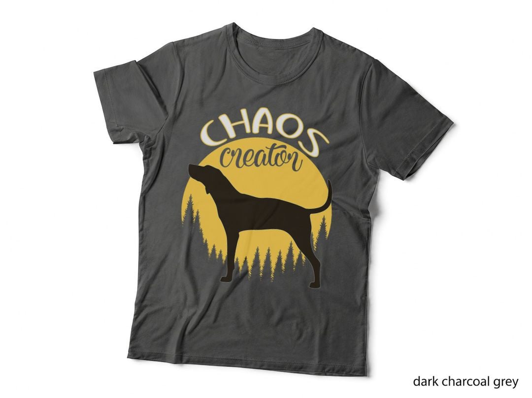 Chaos Creator T-Shirt, Pet Lover Apparel, Dog Silhouette Design