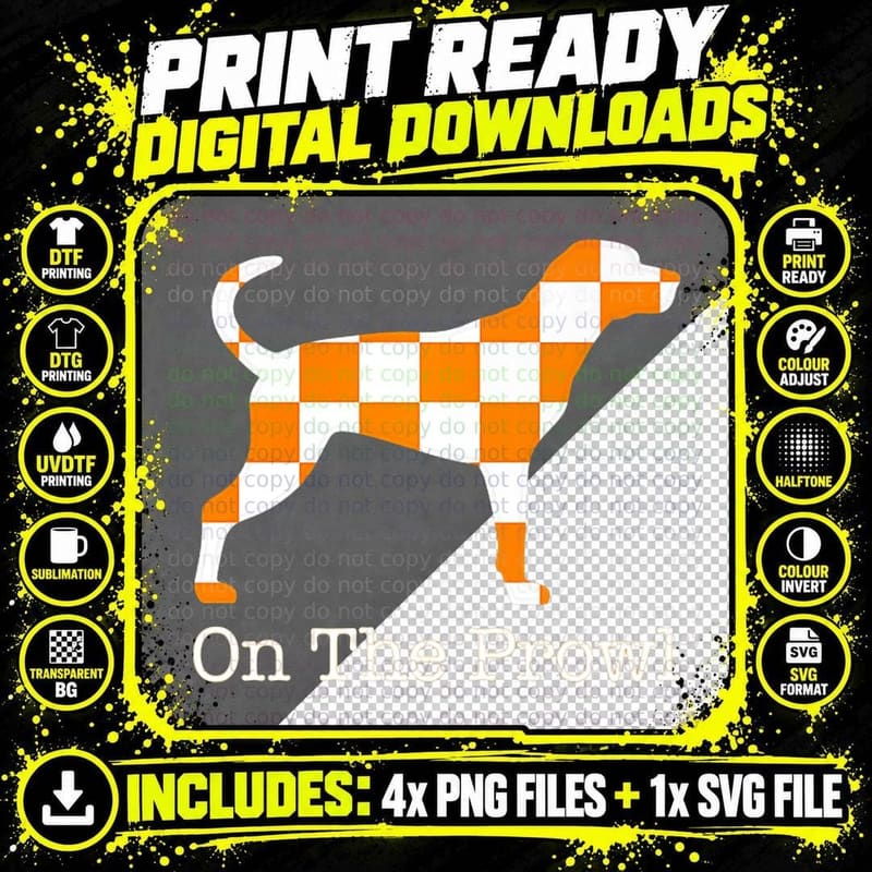 Checkerboard Dog T-Shirt, Pet Lover Apparel, Animal Print Png SVG Digital Bundle