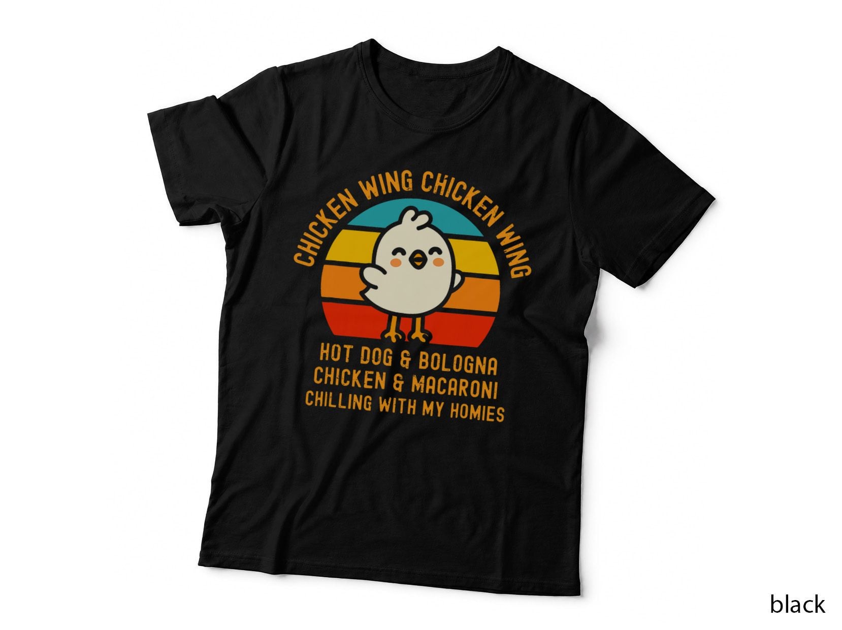 Chicken Wing Chicken Wing Hot Dog and Bologna Funny Toddler T-Shirt