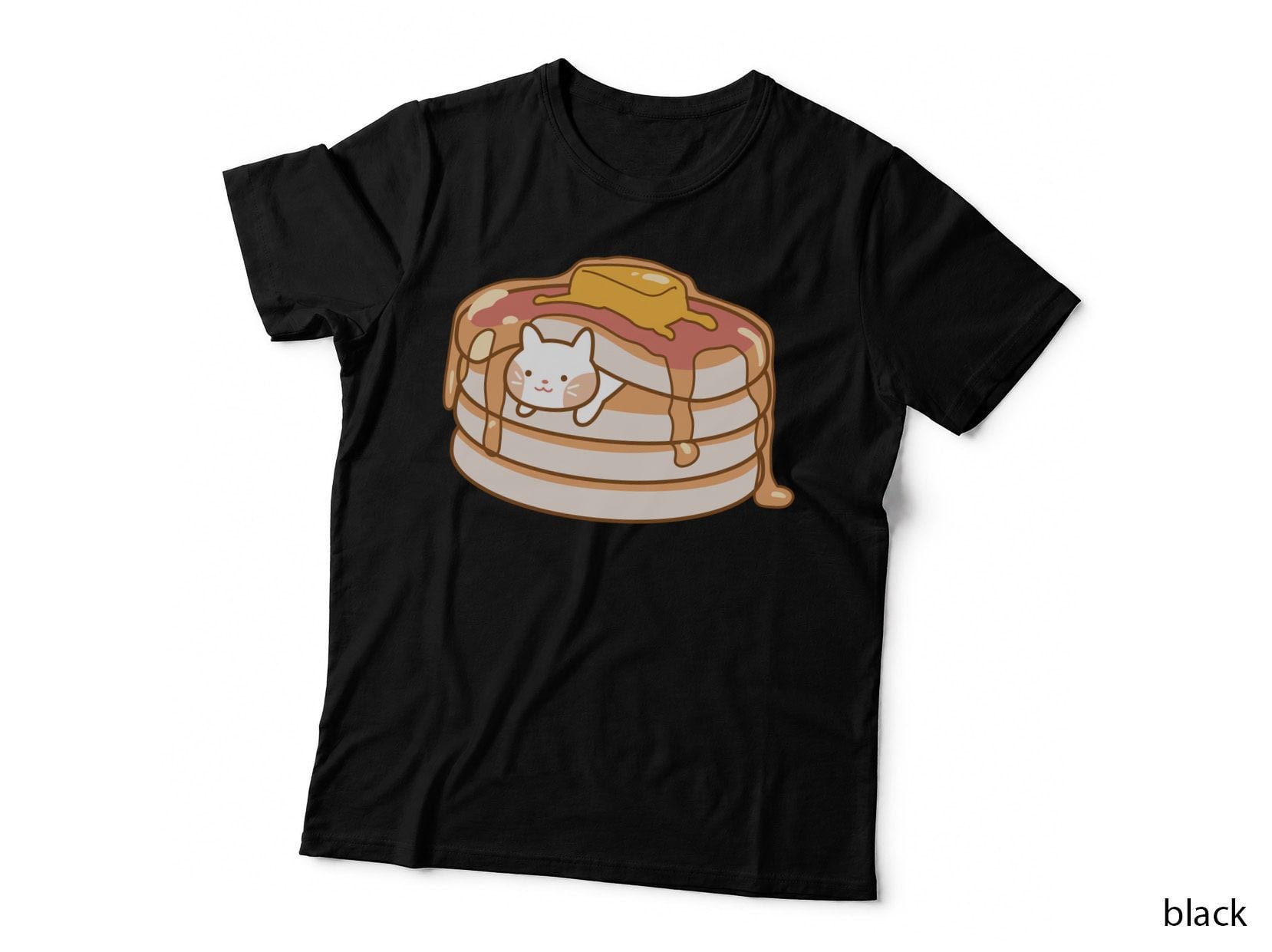 Cute Cat in Pancake T-Shirt