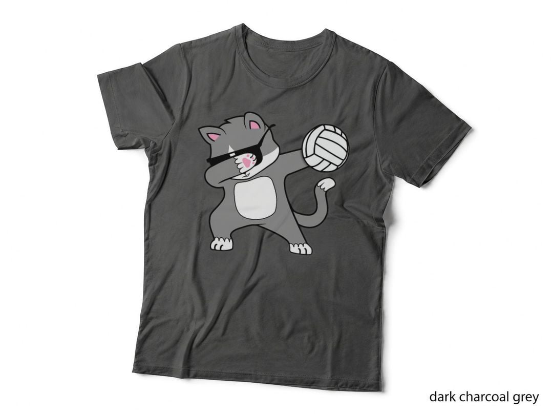 Dabbing Cat Volleyball Kitty Cats Sport T-Shirt