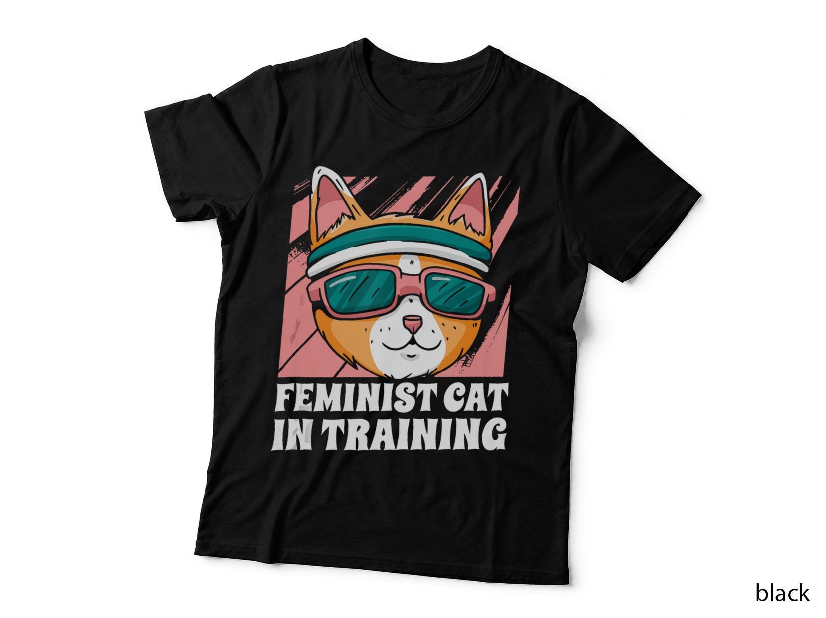 Feminist Feline Equality, Rights Cat T-Shirt, Pet Lover Apparel