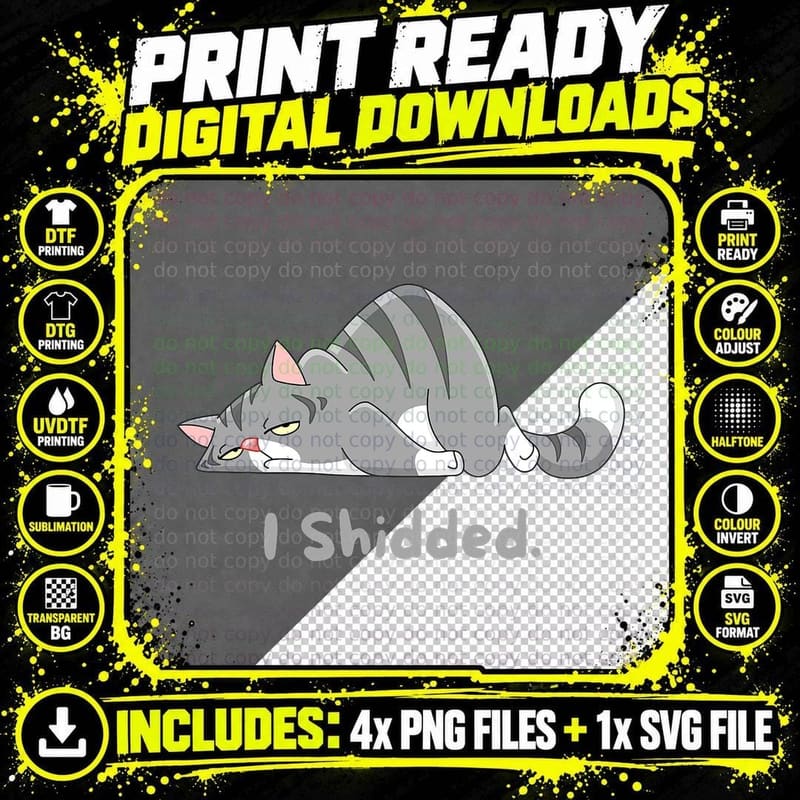 Funny Cat Lover Meme T-Shirt, White, Pet Lover Apparel Png SVG Digital Bundle