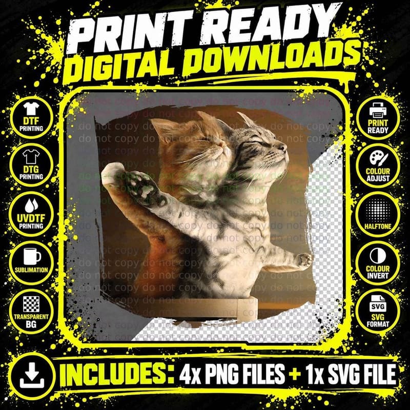 Funny Cat Lovers Meme T-Shirt, Cats, Pet Lover Apparel Png SVG Digital Bundle