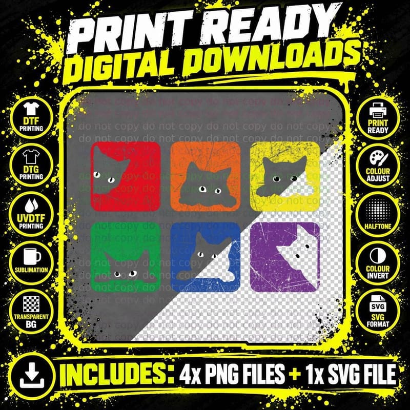 Funny Cats, Pride Cat Lover, Lgbt Cat Lover Png SVG Digital Bundle