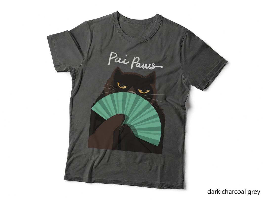 Pai Paws Black Cat T-Shirt