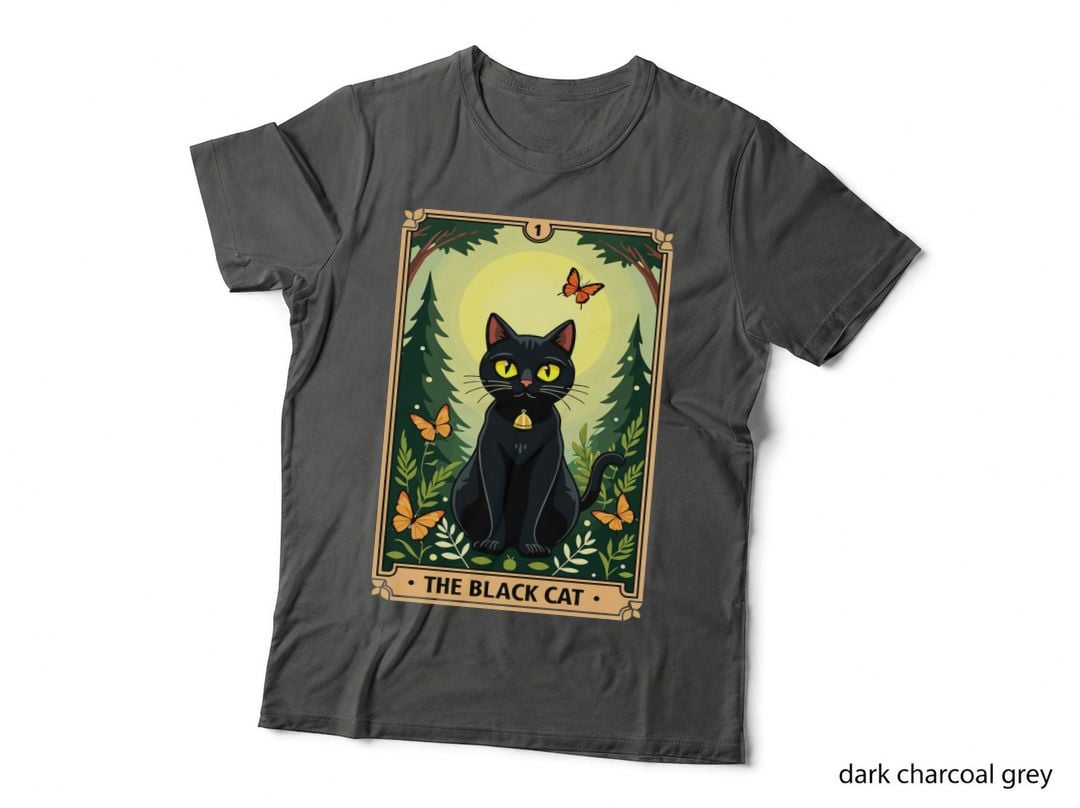 The Black Cat Tarot Card, Adorable Cats Cute Animal Pet T-Shirt