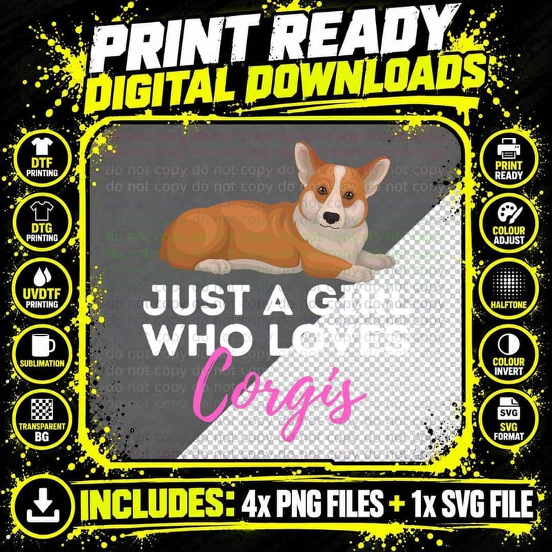 Welsh Corgi Owner Dog Lover T-Shirt, Pet Lover Apparel Png SVG Digital Bundle