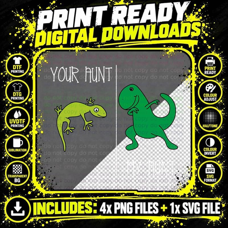 Auntie Dinosaur T-Shirt, Aunt Gift Idea Png SVG Digital Bundle