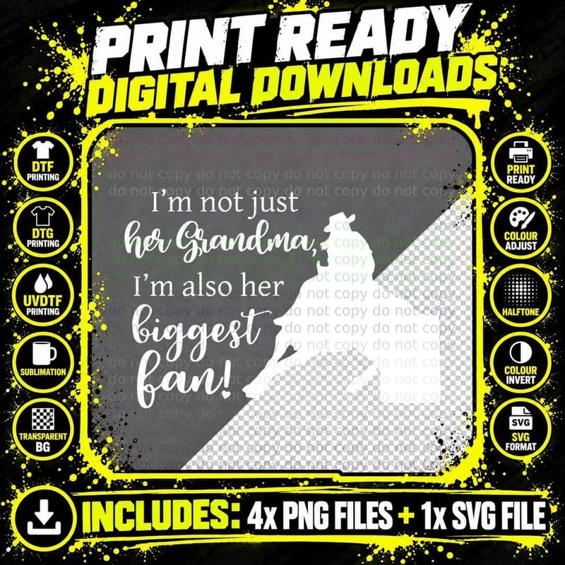 Barrel Racer Grandma Cowgirl Hat Design Horse Riding Png SVG Digital Bundle