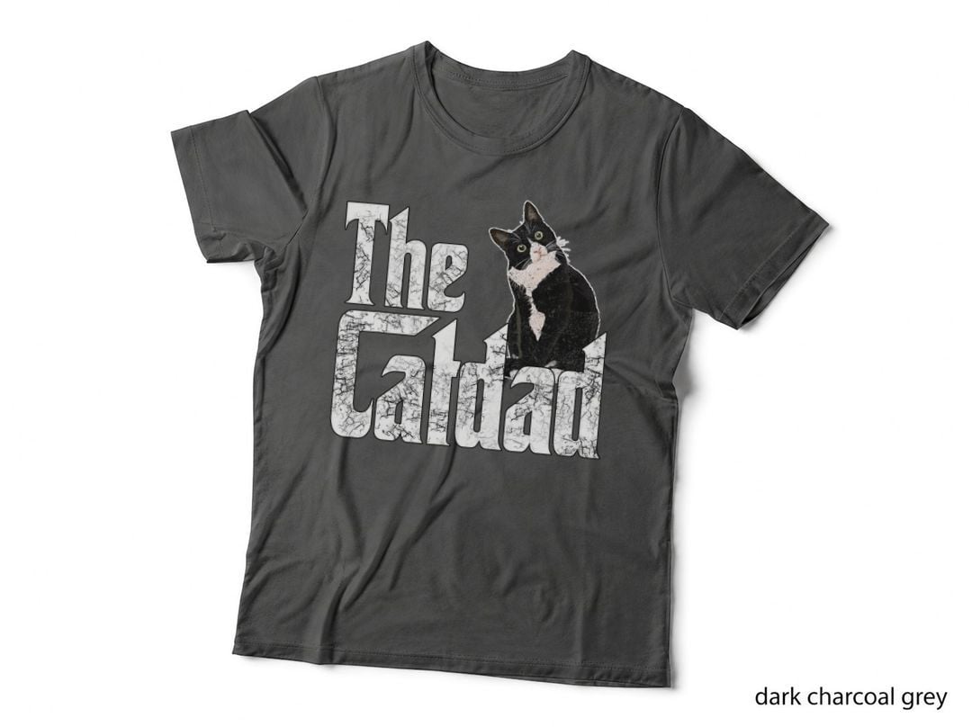 Cat Dad the Catfather T-Shirt, Pet Lover Apparel, Cat Daddy Gift Idea