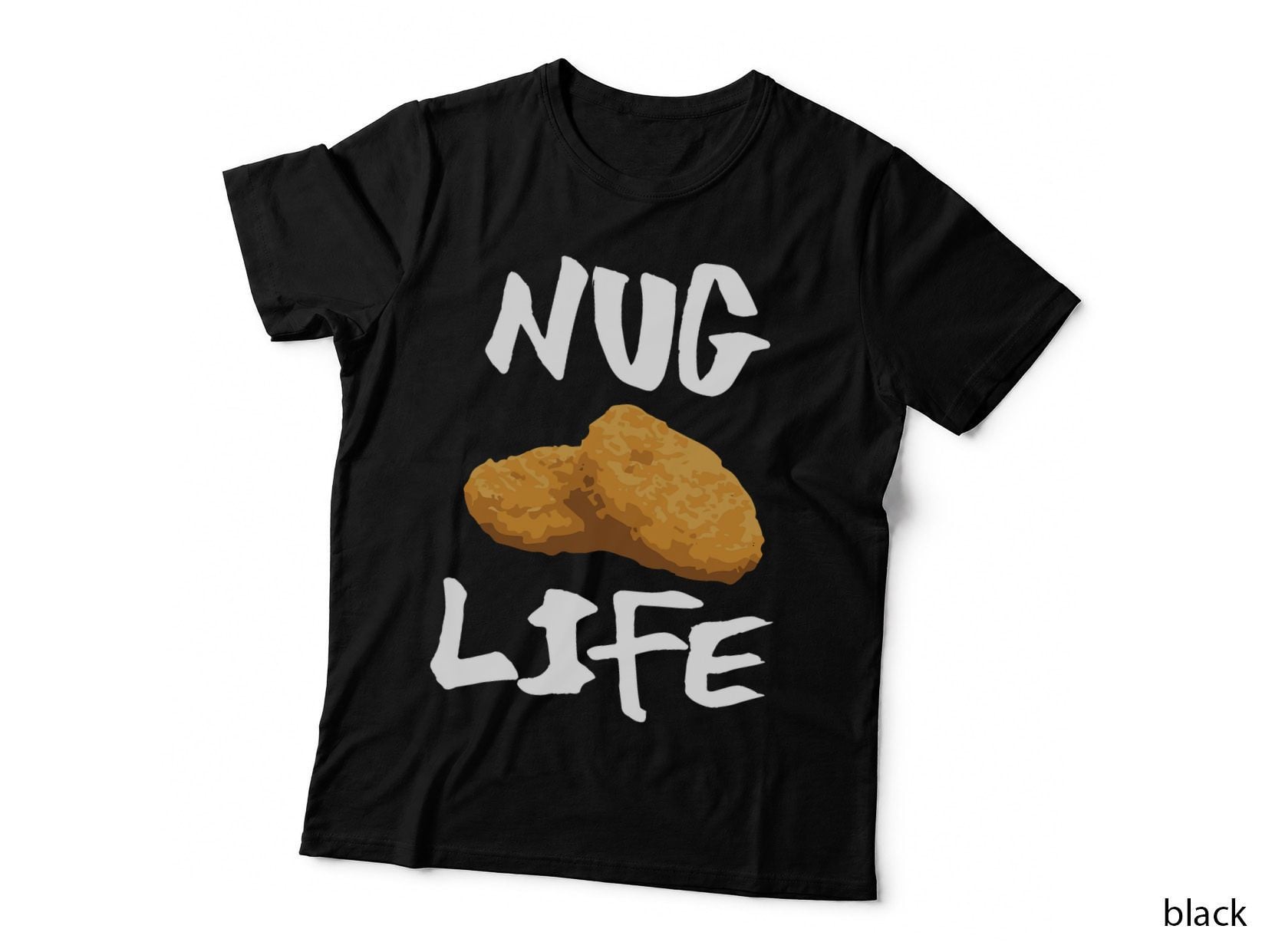Chicken Nugget T-Shirt, Funny Food Meme Design, Foodie Humor