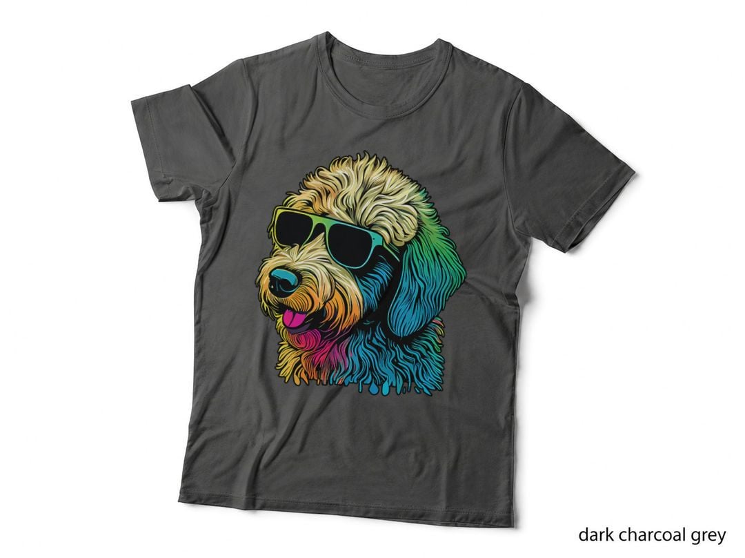 Dad Mom Cool Dog Sunglasses - Goldendoodle T-Shirt