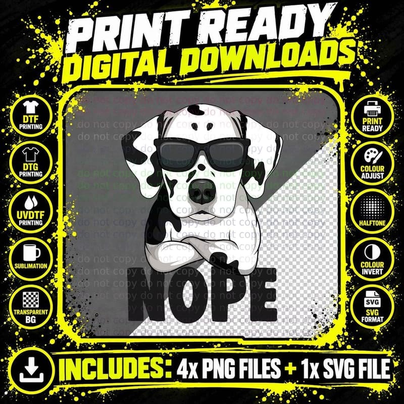 Dalmatian Dog Kids T-Shirt Png SVG Digital Bundle
