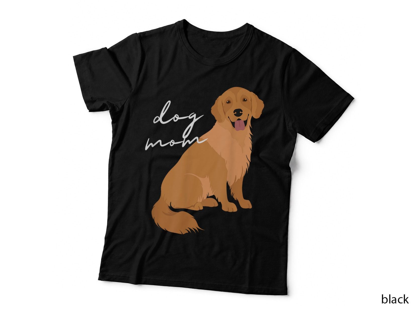 Dark Golden Retriever Dog Mom T-Shirt, Pet Lover Apparel, Dog Mom Gift Idea