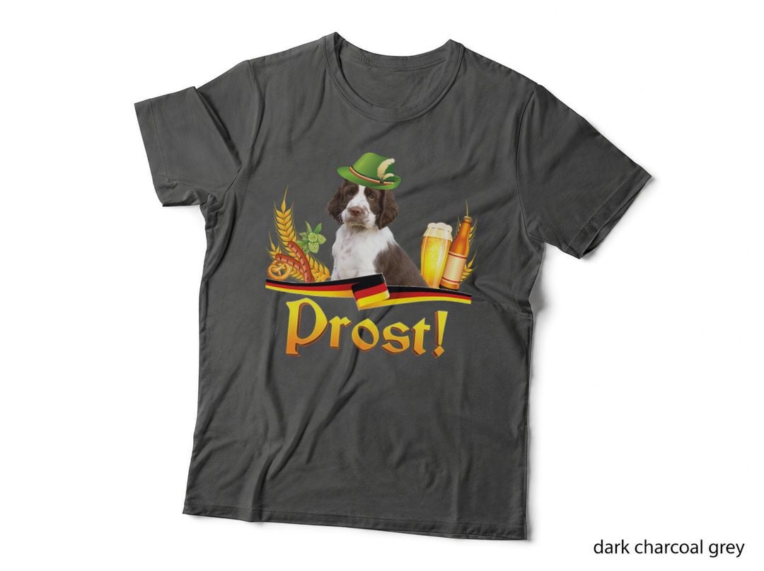 English Springer Spaniel Dog Beer Oktoberfest Prost Beer T-Shirt