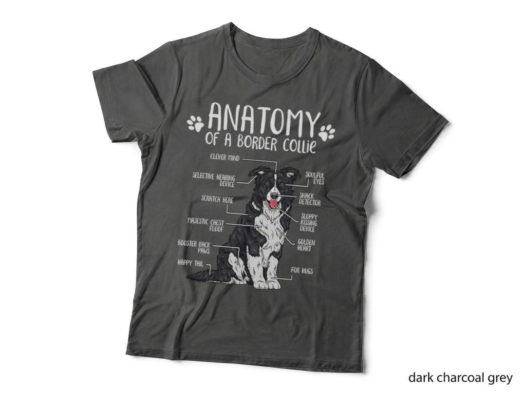 Funny Anatomy Border Collie Dog Lover T-Shirt