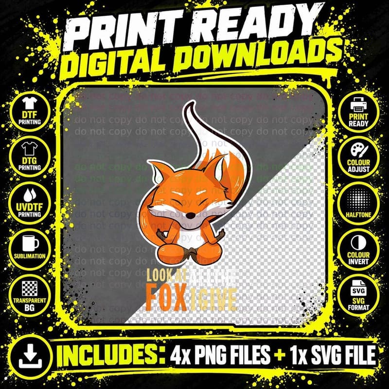 Funny Fox Quote T-Shirt, Quirky Animal Print Png SVG Digital Bundle
