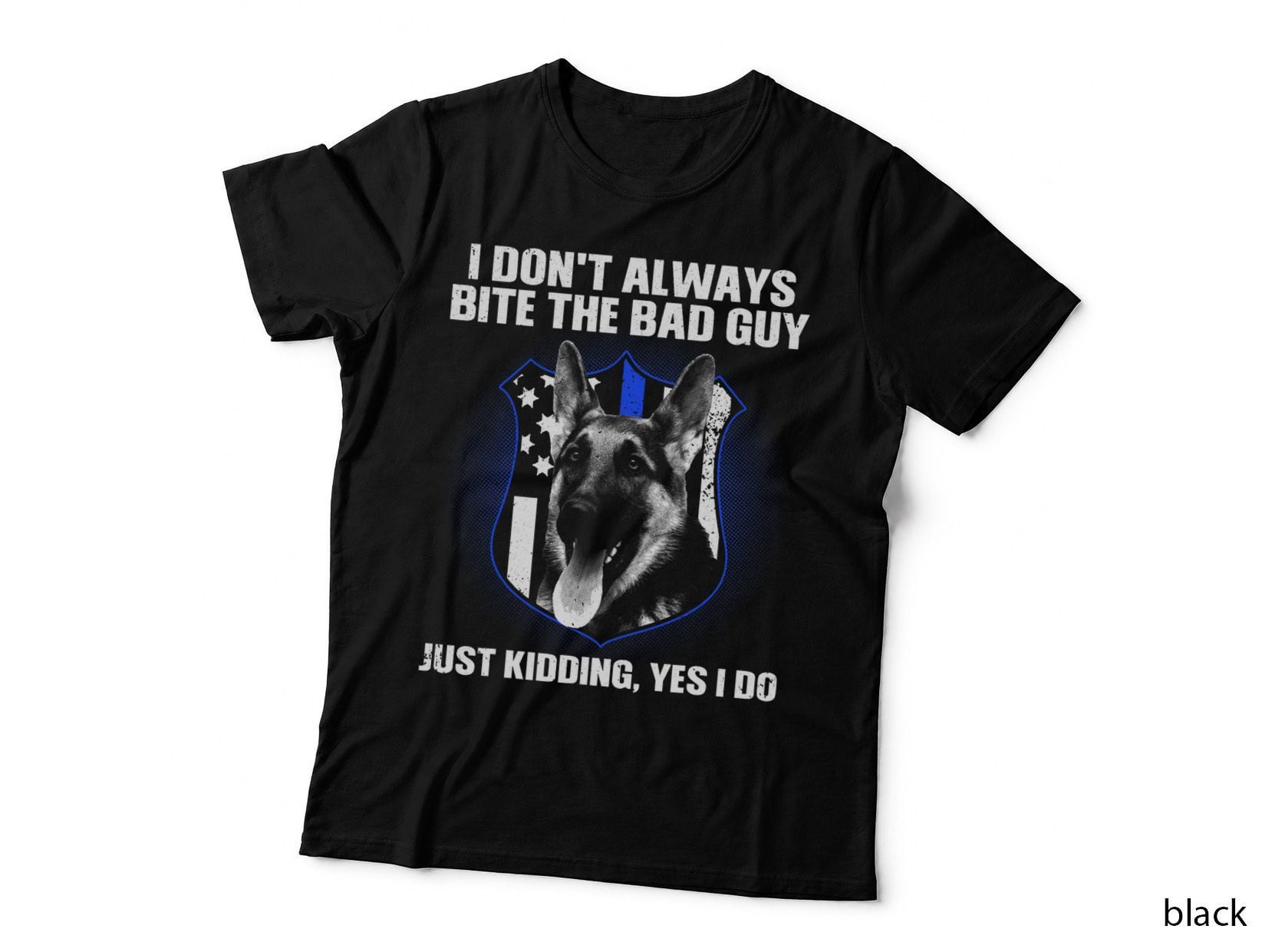 Funny K9 Police Dog T-Shirt, German Shepherd Design, Pet Lover Apparel