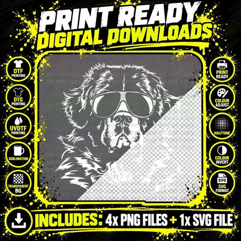 Funny Proud Newfoundland Dog Gift T-Shirt Png SVG Digital Bundle