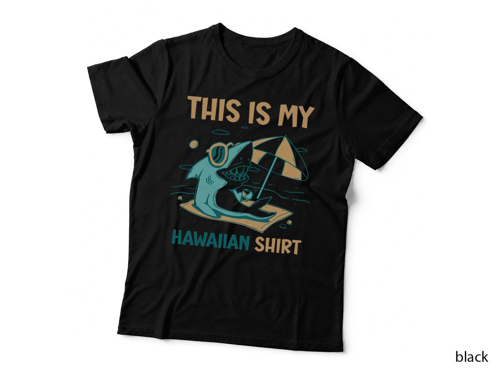 Hawaiian Shark Family Holiday T-Shirt, Summer Vacation Vibes
