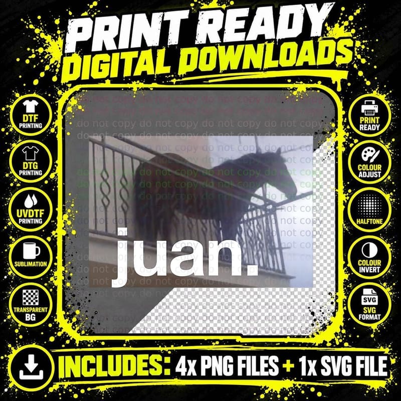Horse on Staircase T-Shirt, Vintage Style Png SVG Digital Bundle