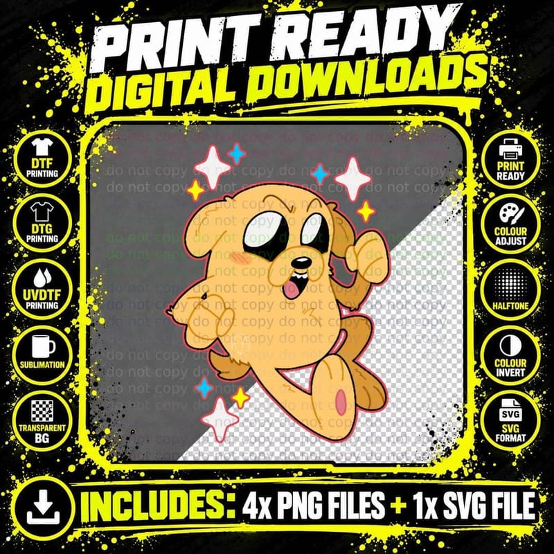 Jake the Dog, Apparel, Gift Apparel T-Shirt Png SVG Digital Bundle