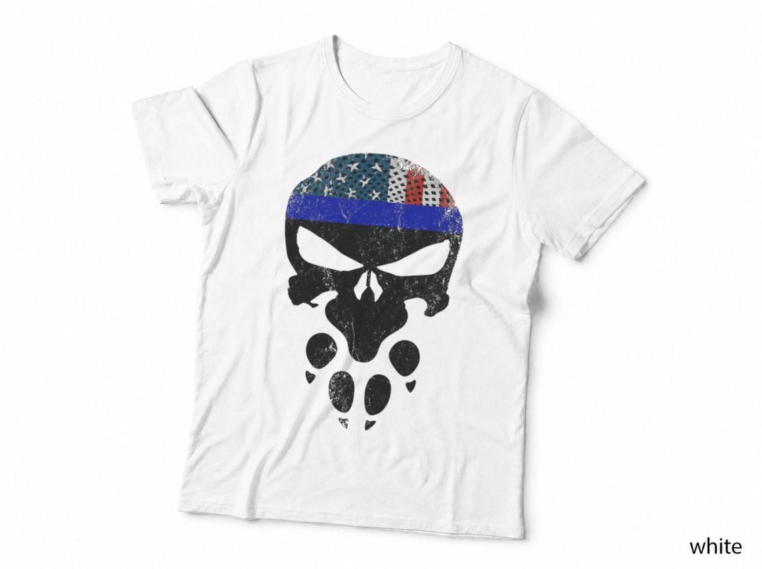 K-9 Law Enforcement Canine Dog Police Live Distressed Gear T-Shirt