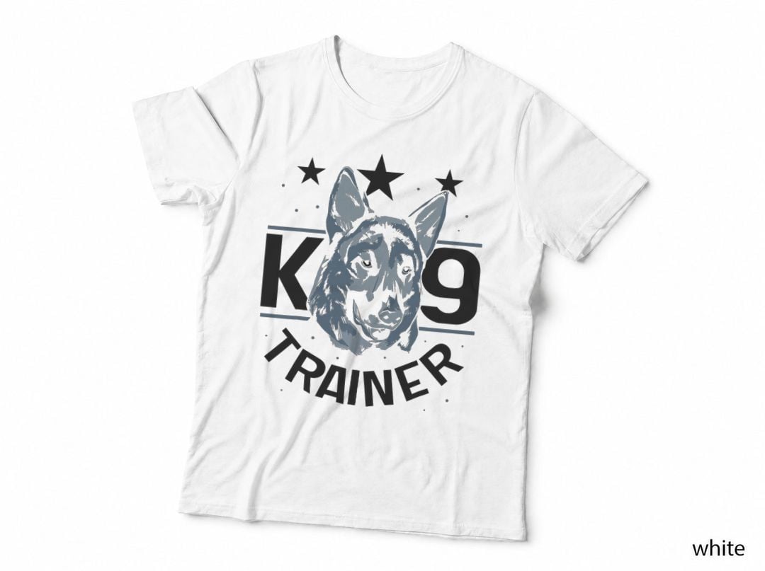K9 Trainer Dog T-Shirt, Police K9 Unit Design, Pet Owner Gift