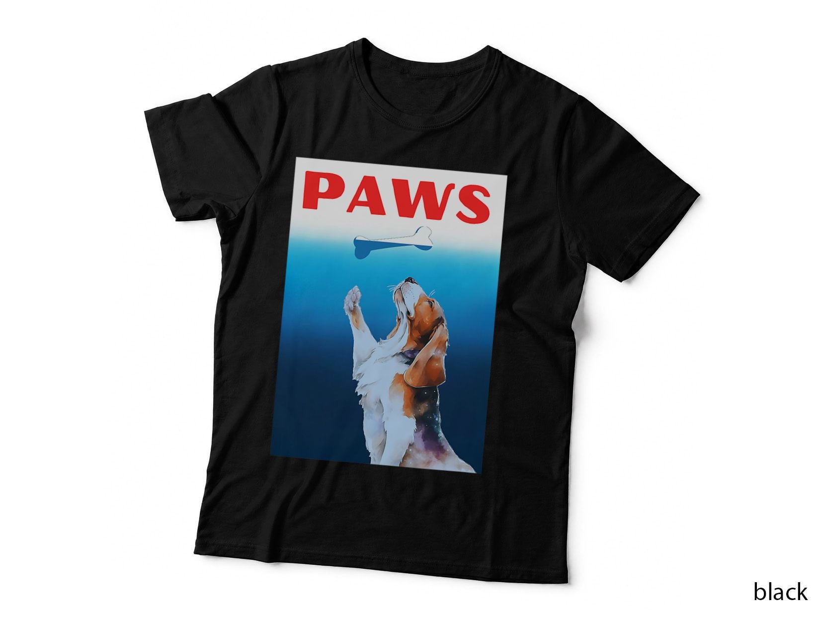 Paws Dog Catching Toy T-Shirt, Animal Lover Apparel, Pet Owner Gift