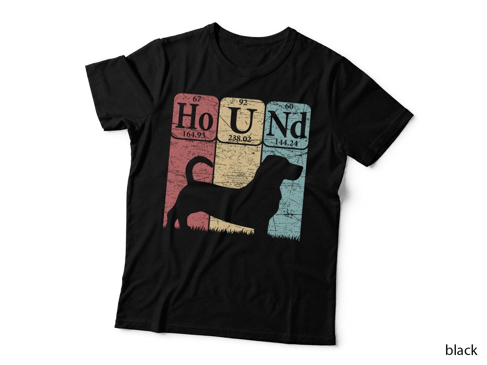 Periodic Table Dog Silhouette T-Shirt, Science Humor, Pet Lover Apparel