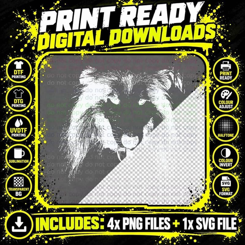 Rough Collie Face Hoodie, Dog Mom or Dad Gift Png SVG Digital Bundle