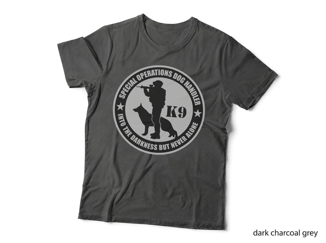 Special Operations Dog Handler K9 T-Shirt, Military Style, Pet Lover Apparel