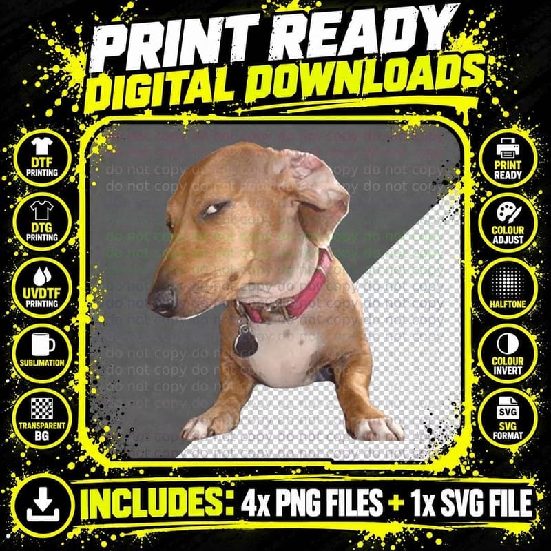 Sus Dog Meme T-Shirt Png SVG Digital Bundle
