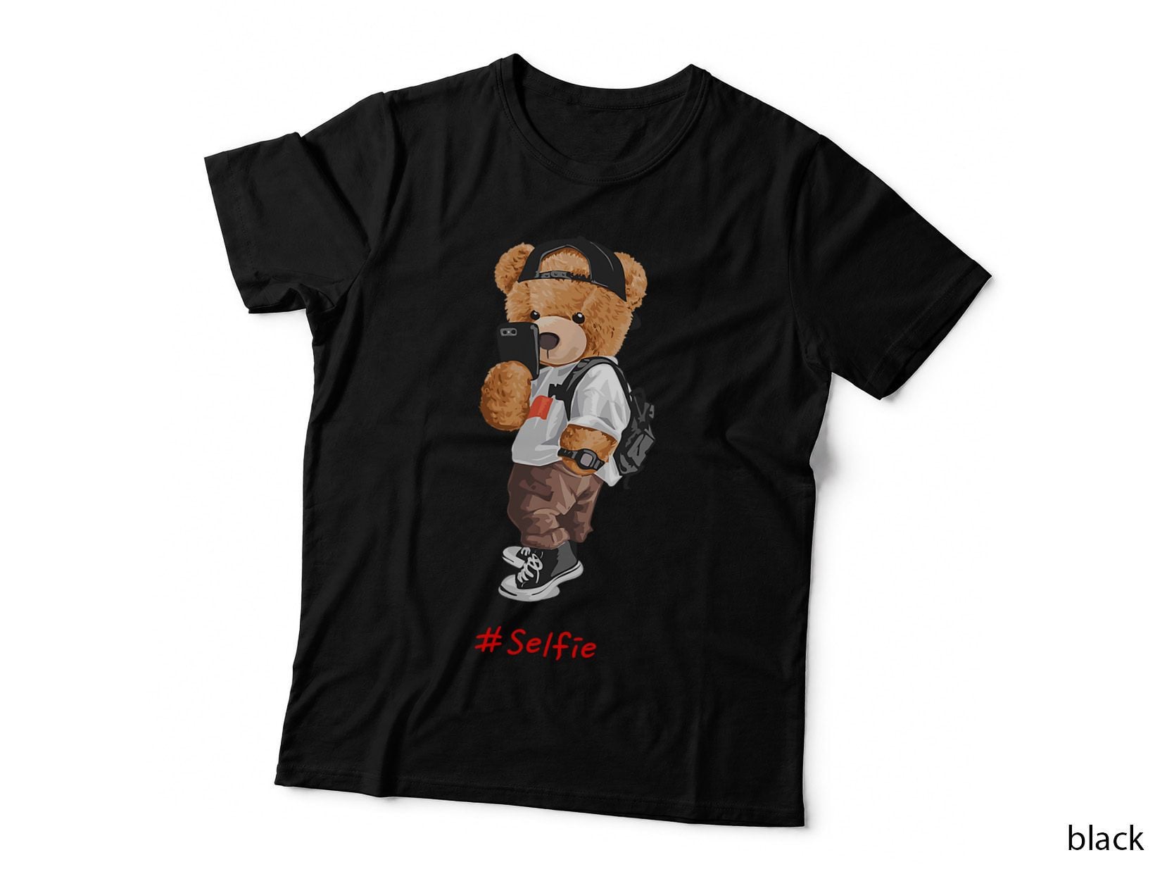 Teddy Bear Graphic T-Shirt, Cool Designs, Funny T-Shirt