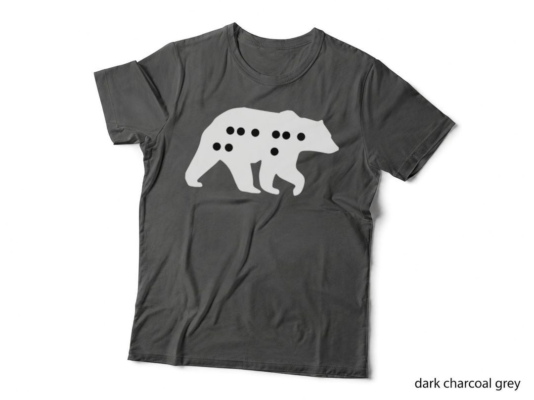 Visual Braille Mama Bear Trendy Gifts for Mom T-Shirt