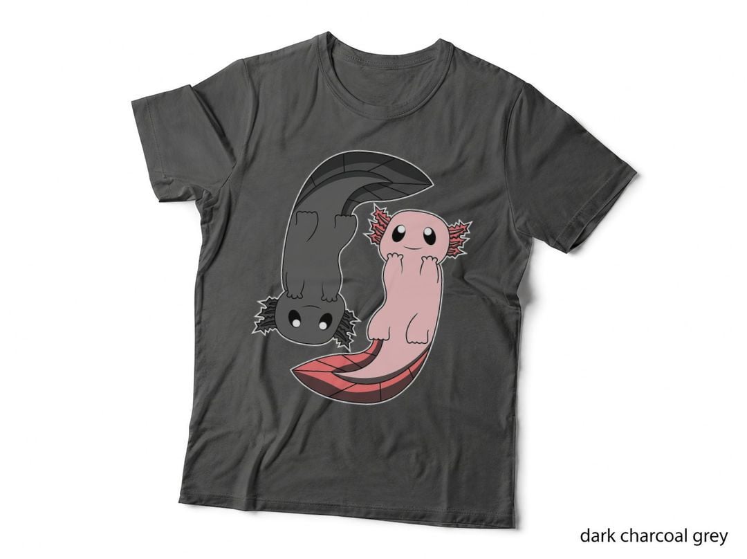 Axolotl I Yin Yang Reptile T-Shirt