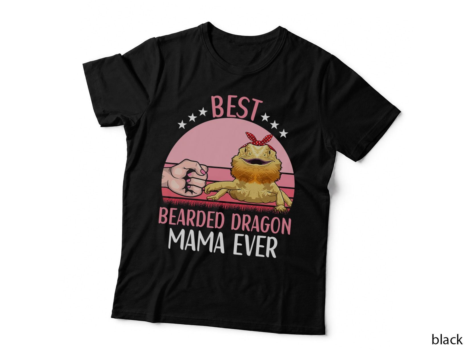 Bearded Dragon Fist Bump T-Shirt, Pet Lover Apparel, Reptile Owner Gift Idea