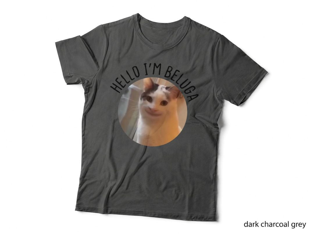 Beluga Cat Meme, Beluga Cat Plush, Beluga Cat Figure, Cat T-Shirt