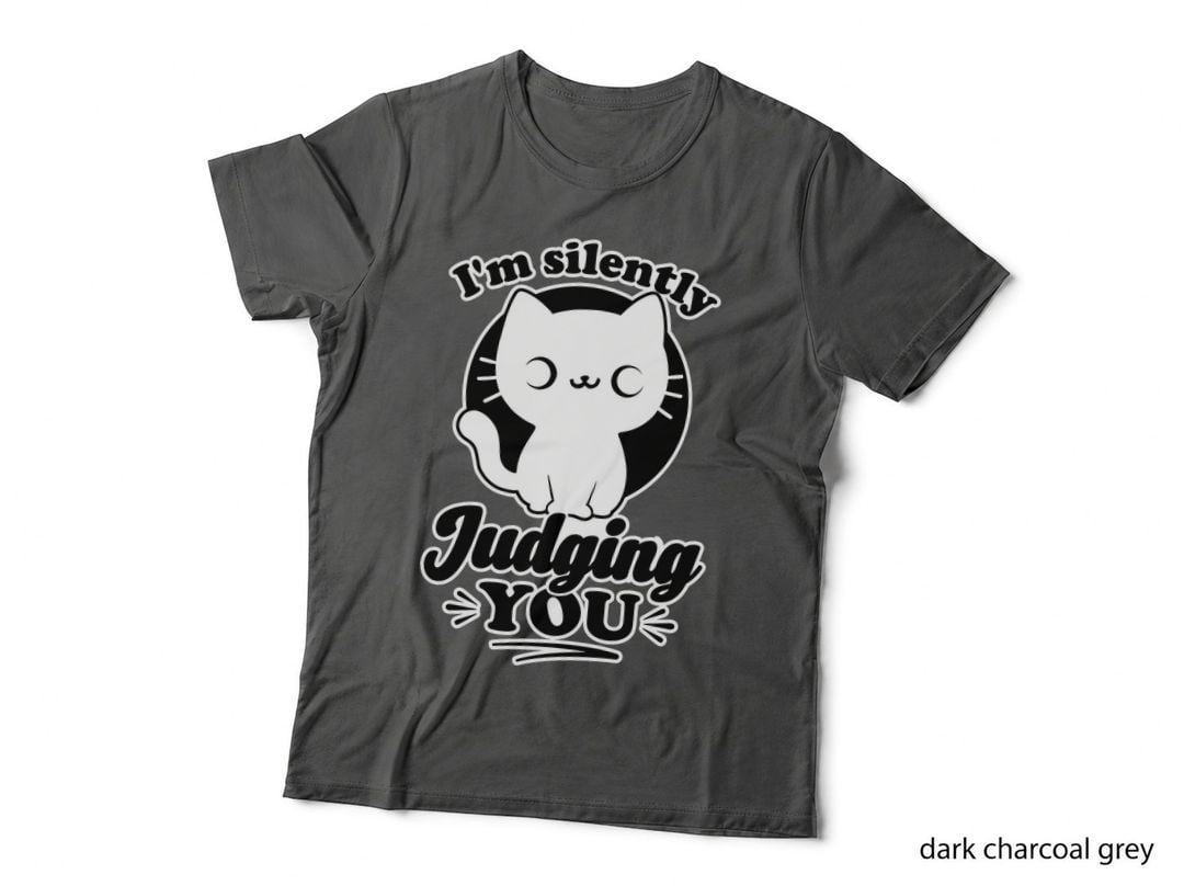 Cat Judges You T-Shirt, Funny Sarcasm Tee, Gift for Cat Lovers