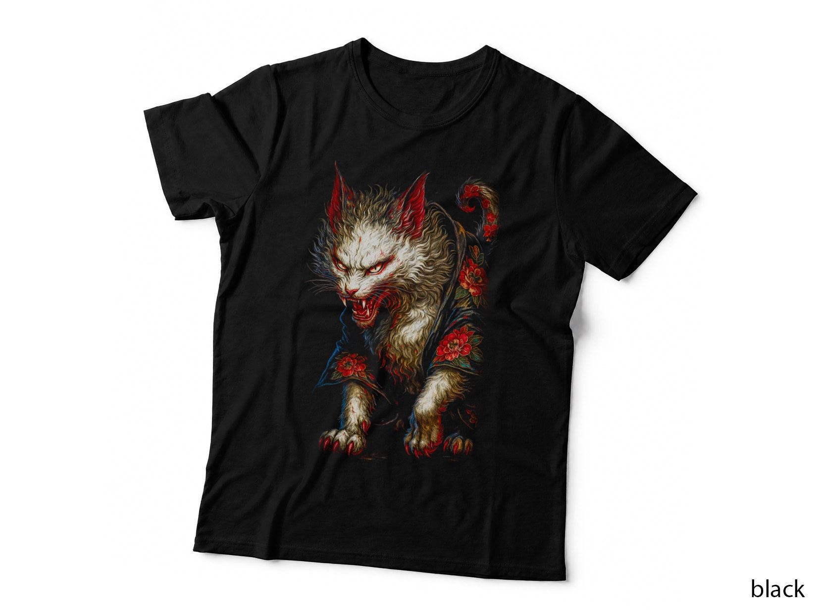 Cat Místico T-Shirt, Cat Lover Apparel, Mystical Cat Print