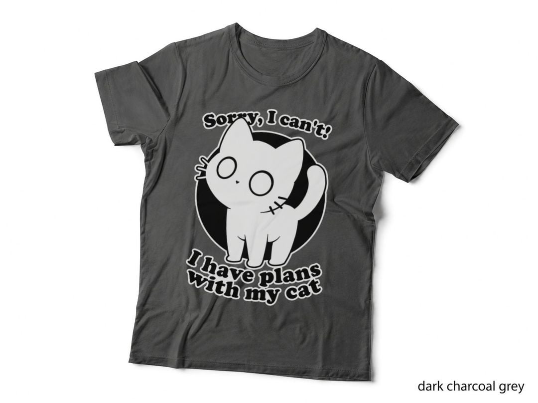 Cat Plans T-Shirt, Funny Sarcasm Tee, Gift for Cat Lovers